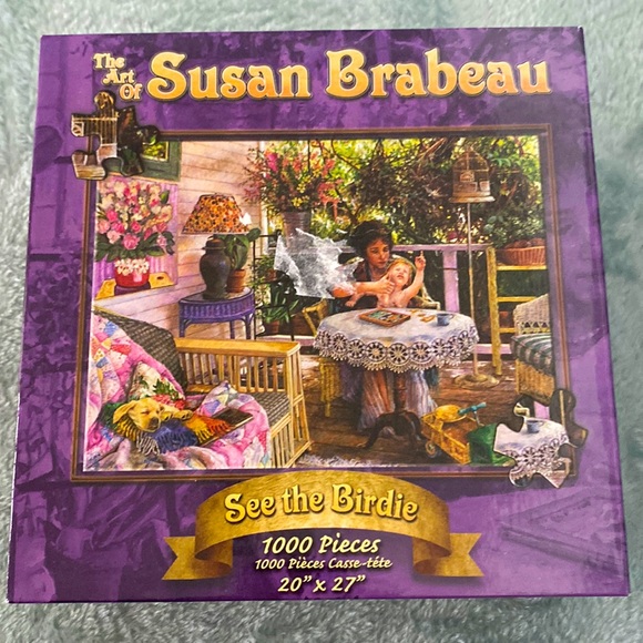 The art of Susan Brabeau 1000 pieces jigsaw puzzle finished at 20’ by 27’ - Picture 1 of 9
